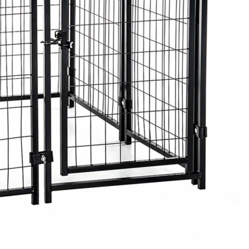 Lucky Dog 4 x 4.5 Ft Large Covered Wire Dog Fence Kennel Pet Play Pen, (6 Pack) Perspective: right