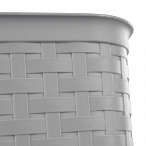 Sterilite Weave 5.8 Gallon Plastic Home/Office Wastebasket Trash Can (6 Pack) Perspective: right