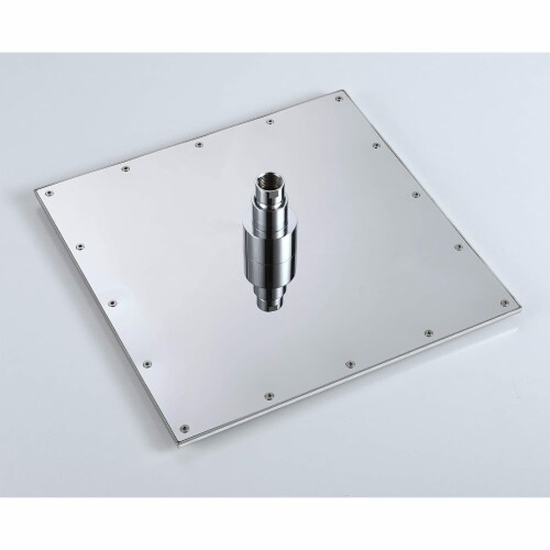 Hongtoo 12 Inch Stainless Steel Hydroelectric LED Rain Waterfall Shower Head Perspective: right