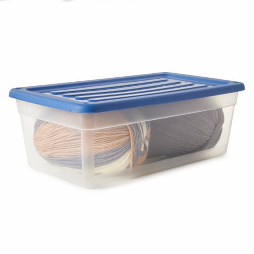 Rubbermaid 6 Qt Clear Plastic Indoor Storage Tub Tote Container & Lid, 12  Pack, 1 Piece - Fry's Food Stores