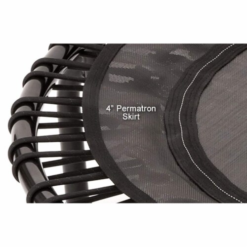 JumpSport 220 Fitness Rebounder Mini Trampoline & Handle Bar Accessory, Black Perspective: right