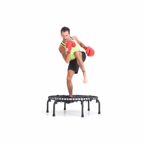 JumpSport 350f Indoor Lightweight 39-Inch Trampoline and Handle Bar Accessory Perspective: right