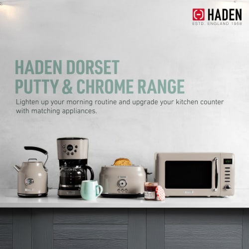 HADEN Putty Beige Programmable Drip Coffee Maker + Reviews