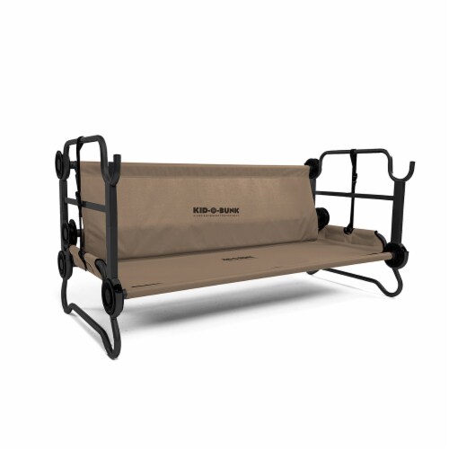Disc-O-Bed XL & Youth Cam-O-Bunk Benchable Double Cot w/Organizers (2 Pack) Perspective: right