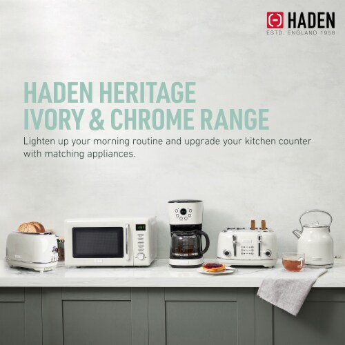 Haden Heritage 12-Cup Programmable Coffee Maker - Ivory / Copper