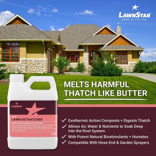 LawnStar Soil Aerator Lawn Dethatcher Phosphorus Free Fertilizer