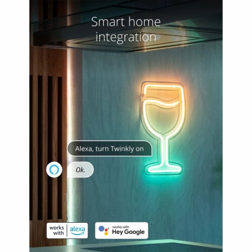Twinkly Flex App-Controlled Flexible Light Tube RGB 16 Mil Colors 6.5' (4 Pack) Perspective: right