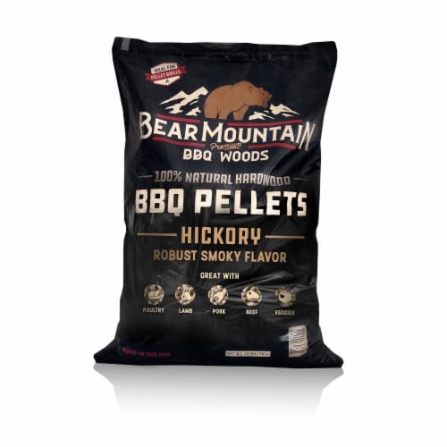 Bear Mountain BBQ Hardwood Gourmet Blend, Hickory, & Apple Pellets, 20 Lb Bags Perspective: right