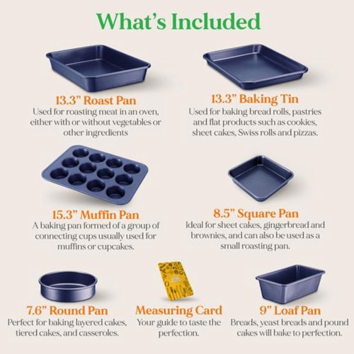 6 Pack Mini Loaf Pans,Non-Stick Baking Bread Pan,Carbon Steel Bakeware, Loaf  pan