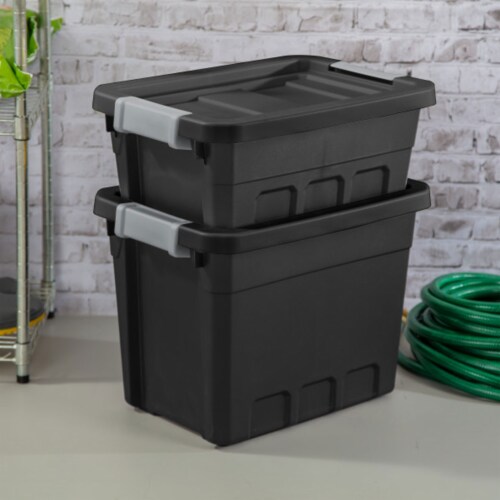 Sterilite Industrial Storage Tote - Black, 27 gal - Kroger