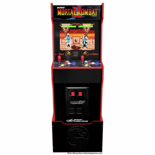Arcade1Up Midway Legacy Mortal Kombat Arcade Cabinet & Adjustable Padded Stool Perspective: right