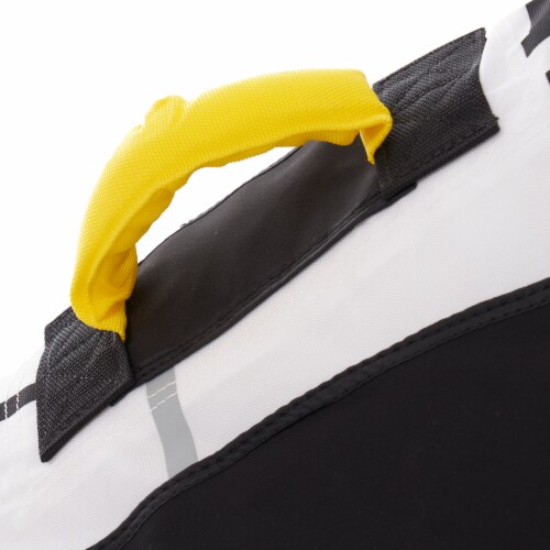 RAVE Sports Mass Frantic 4 Rider Boat Innertube + Mambo 3 Rider Inflatable Float Perspective: right