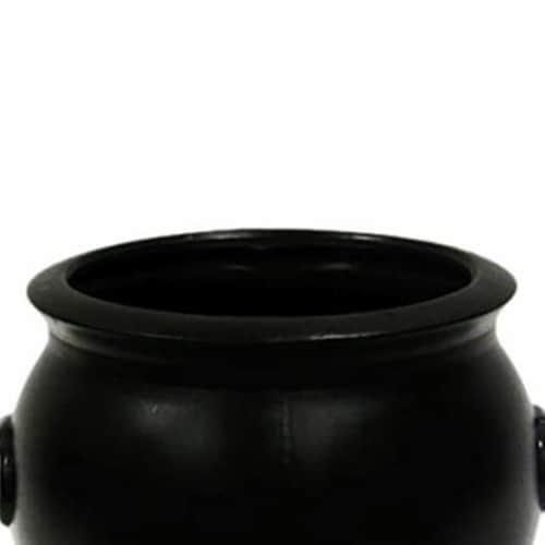 Union Products 55160 16 Inch Witch Cauldron Halloween Decoration, Black (2 Pack) Perspective: right