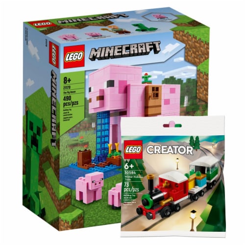 LEGO Minecraft The Pig House Playset with Creator 6379821 Winter
