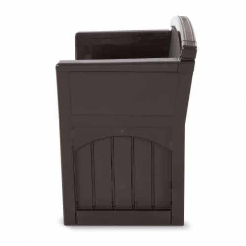 Suncast 31 Gallon Indoor and Outdoor Storage Patio Bench Chair