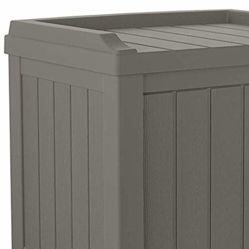 Suncast 22 gal Outdoor Patio Small Deck Chest Box w Storage Seat