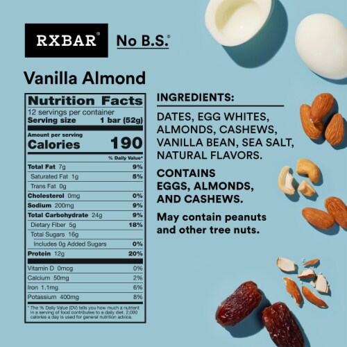 RXBAR® Vanilla Almond Protein Bars Perspective: right