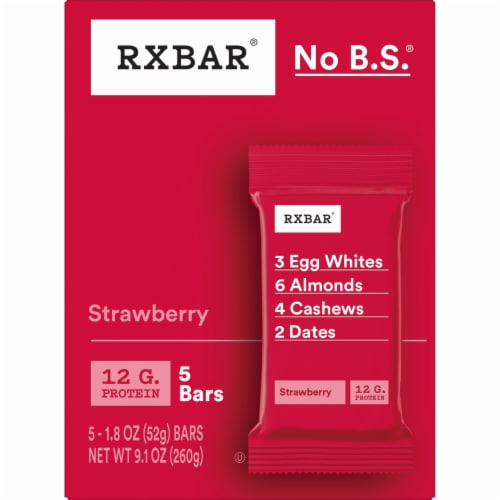 RXBAR Strawberry Protein Bars Perspective: right