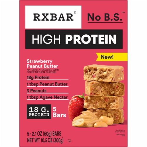 RXBAR® High Protein Strawberry Peanut Butter Bars Perspective: right