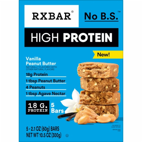 RXBAR® High Protein Vanilla Peanut Butter Bars Perspective: right
