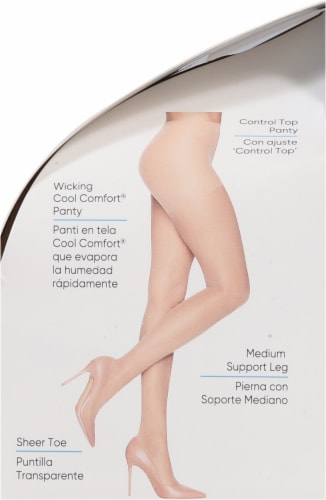 L'Eggs® Sheer Energy Medium Support Sheer Pantyhose - Suntan Perspective: right