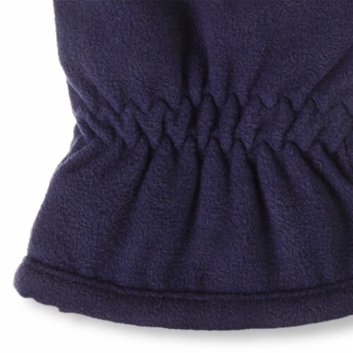 Isotoner SmartDRI Navy Blue Fleece Men's Gloves Perspective: right
