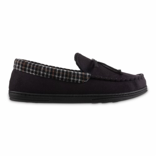Isotoner­® Black Microsuede Stan Moccasin (Medium) Perspective: right
