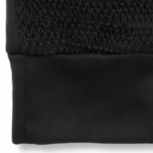 Isotoner® Men's Recycled Knit Gloves - Black Perspective: right
