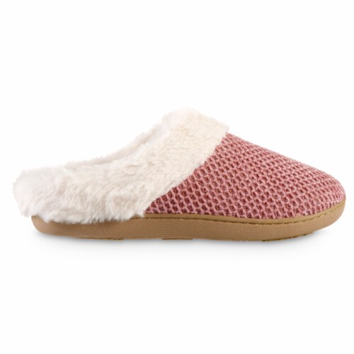 Isotoner® Lara Cenille Hoodback Slipper - Tan Perspective: right