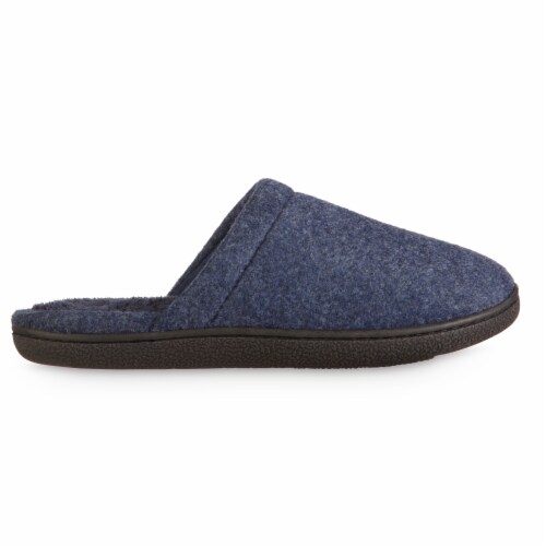 Isotoner® Faux Woolen Men's Hoodback Shoes - Navy Blue Perspective: right