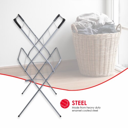 Home Basics 2-Tier Steel Clothes Dryer Perspective: right