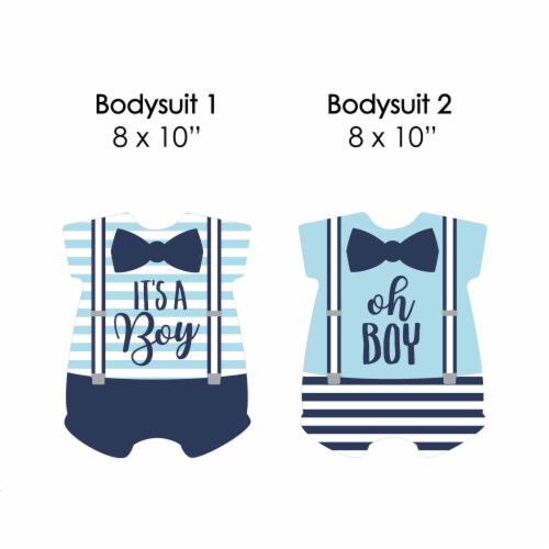 Big Dot of Happiness It's a Boy - Baby Bodysuit Lawn Outdoor Baby Shower Yard Decor 10 Pc Perspective: right