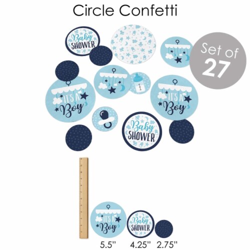 Big Dot of Happiness It's a Boy - Blue Baby Shower Supplies Banner Decor Kit - Fundle Bundle Perspective: right