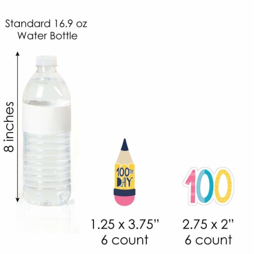 Big Dot of Happiness Happy 100th Day of School Decor Cupcake Wrappers & Treat Picks Kit 24 Ct Perspective: right