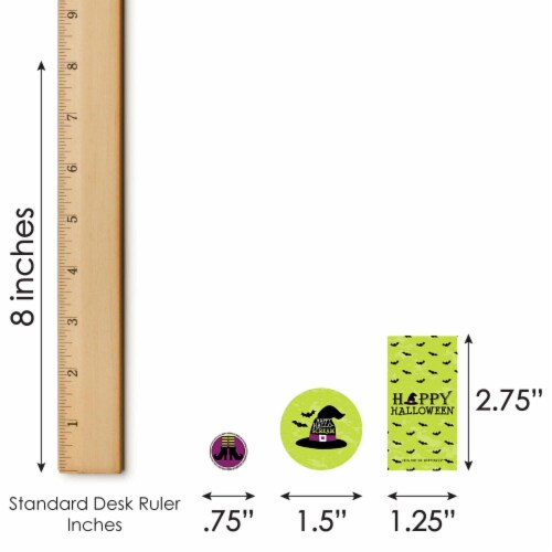 Big Dot of Happiness Happy Halloween - Witch Party Candy Favor Sticker Kit - 304 Pcs Perspective: right