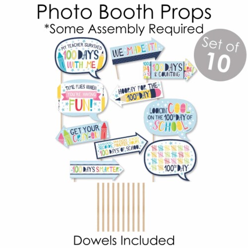 Big Dot of Happiness Happy 100th Day of School Decor - Party Supplies Kit - Doterrific Bundle Perspective: right