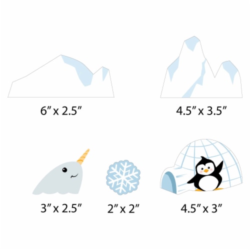 Big Dot of Happiness Arctic Polar Animals - Winter Birthday Decor Kit Cake Topper Set 11 Pc Perspective: right