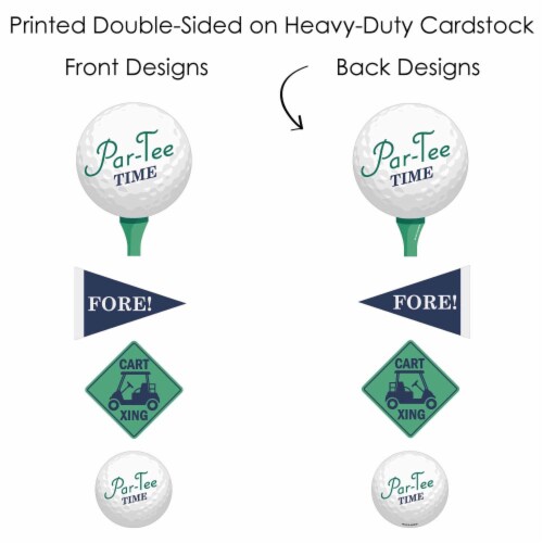Big Dot of Happiness Par-Tee Time Golf - Centerpiece Sticks - Showstopper Table Toppers 35 Pc Perspective: right