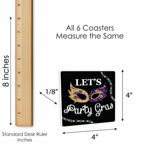 mardi gras coasters
