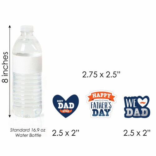 Big Dot of Happiness Happy Father's Day - Dessert Cupcake Toppers - Treat Picks - 24 Ct Perspective: right