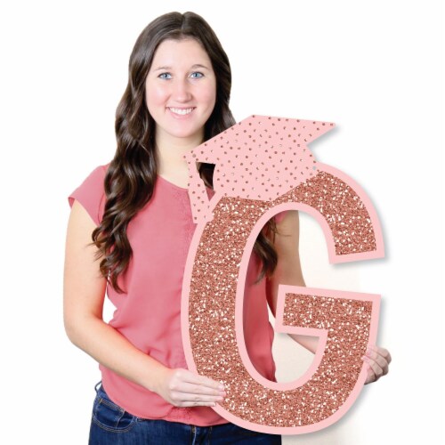 Big Dot Of Happiness Rose Gold Grad Party Personalized Return Address Labels For Envelopes, Custom Stickers With Name & Address, Home Mailing Labels For Invites & Thank Yous - 120