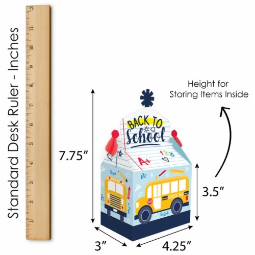 Big Dot of Happiness Back to School Treat Party Favors First Day of School Gable Boxes 12 Ct Perspective: right