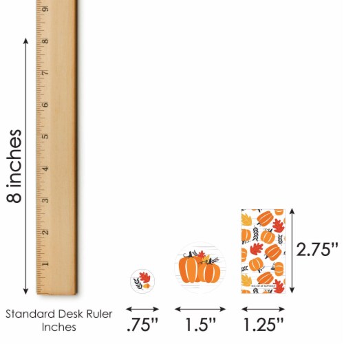 Big Dot of Happiness Fall Pumpkin Halloween Thanksgiving Party Candy Favor Sticker Kit 304 Pc Perspective: right
