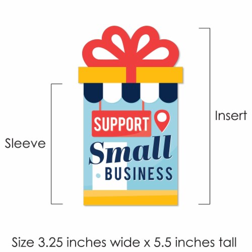 Big Dot of Happiness Support Small Business - Thank You Money & Nifty Gifty Card Holders 8 Ct Perspective: right