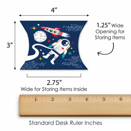 Big Dot of Happiness Blast Off to Outer Space Favor Gift Party Petite Pillow Boxes 20 Ct Perspective: right