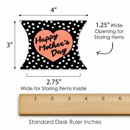 Big Dot of Happiness Best Mom Ever Favor Gift Mother's Day Party Petite Pillow Boxes 20 Ct Perspective: right