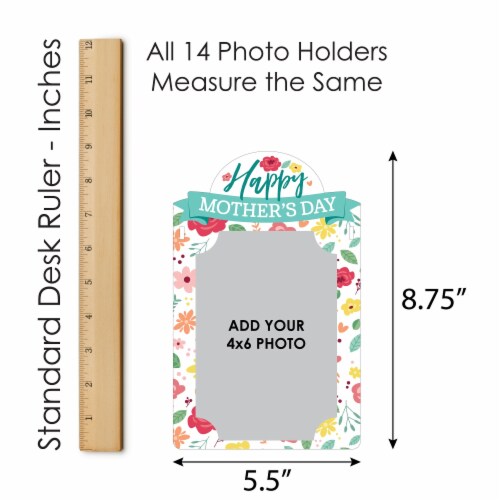 Big Dot of Happiness Colorful Floral Happy Mother's Day Decor - Picture Display Photo Banner Perspective: right