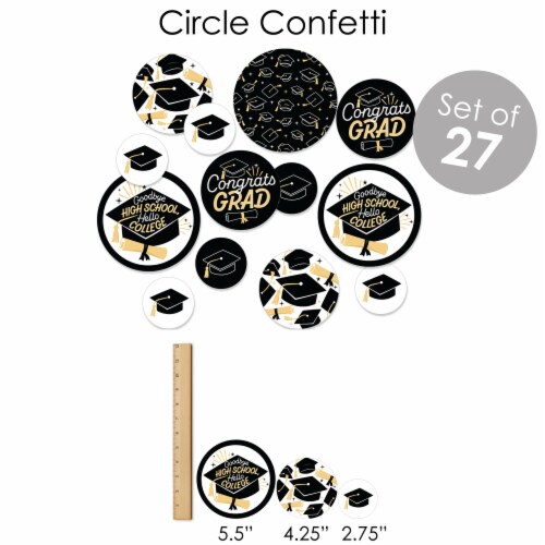 Big Dot of Happiness Goodbye High School, Hello College Grad Party Supplies Kit Fundle Bundle Perspective: right