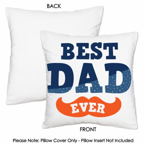 Big Dot of Happiness Happy Father's Day Love Dad Party Home Decor Throw Pillow Cover 16 x 16 Perspective: right