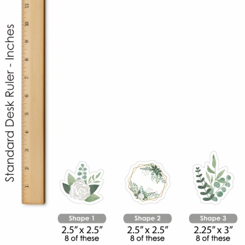 Big Dot of Happiness Boho Botanical Cupcake Toppers Greenery Party Clear Treat Picks Ct Perspective: right